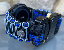 Load image into Gallery viewer, Samsung Galaxy Watch Band, Galaxy 42mm, Galaxy 46mm, Gear S3 Frontier, Gear S3 Classic, Gear Sport, 550 Paracord Watch Band.