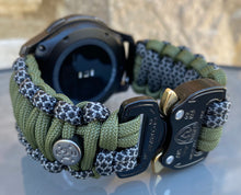 Load image into Gallery viewer, Samsung Galaxy Watch Band, Galaxy 42mm, Galaxy 46mm, Gear S3 Frontier, Gear S3 Classic, Gear Sport, 550 Paracord Watch Band.