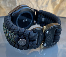 Load image into Gallery viewer, Samsung Galaxy Watch Band, Galaxy 42mm, Galaxy 46mm, Gear S3 Frontier, Gear S3 Classic, Gear Sport, 550 Paracord Watch Band.