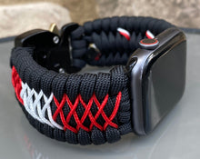 Lade das Bild in den Galerie-Viewer, Paracord Watch Band compatible with Apple Watch Series 1, 2, 3, 4, 5, 6, 7, 8, Ultra & SE (watch not included)