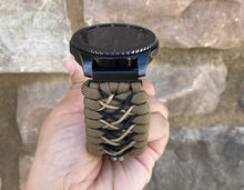 Load image into Gallery viewer, Samsung Galaxy Watch Band, Galaxy 42mm, Galaxy 46mm, Gear S3 Frontier, Gear S3 Classic, Gear Sport, 550 Paracord Watch Band.