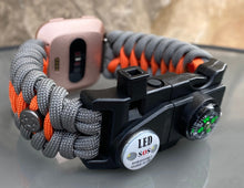 Load image into Gallery viewer, Paracord Watch Band compatible with Fitbit Versa 1, Versa Lite, Versa 2, Versa 3, Versa 4, Sense, Sense 2 (watch not included).