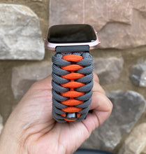 Load image into Gallery viewer, Paracord Watch Band compatible with Fitbit Versa 1, Versa Lite, Versa 2, Versa 3, Versa 4, Sense, Sense 2 (watch not included).