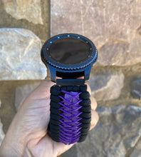 Load image into Gallery viewer, Samsung Galaxy Watch Band, Galaxy 42mm, Galaxy 46mm, Gear S3 Frontier, Gear S3 Classic, Gear Sport, 550 Paracord Watch Band.