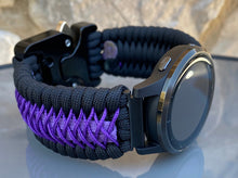 Load image into Gallery viewer, Paracord Watch Band compatible with Garmin Approach S12, Approach S40, Approach S42, D2 Air, Vivoactive 3S, Vivoactive 3, Vivoactive 3 Music, Vivoactive 4S, Vivoactive 4, Venu, Venu 2S, Venu 2, Venu SQ, Venu Music (watch not included)