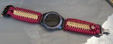 Load image into Gallery viewer, Samsung Galaxy Watch Band, Galaxy 42mm, Galaxy 46mm, Gear S3 Frontier, Gear S3 Classic, Gear Sport, 550 Paracord Watch Band.