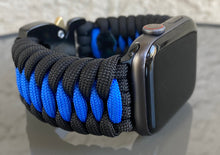 Lade das Bild in den Galerie-Viewer, Paracord Watch Band compatible with Apple Watch Series 1, 2, 3, 4, 5, 6, 7, 8, Ultra & SE (watch not included)