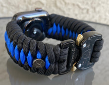 Lade das Bild in den Galerie-Viewer, Paracord Watch Band compatible with Apple Watch Series 1, 2, 3, 4, 5, 6, 7, 8, Ultra & SE (watch not included)