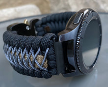Load image into Gallery viewer, Samsung Galaxy Watch Band, Galaxy 42mm, Galaxy 46mm, Gear S3 Frontier, Gear S3 Classic, Gear Sport, 550 Paracord Watch Band.