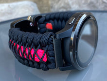 Load image into Gallery viewer, Paracord Watch Band compatible with Garmin Approach S12, Approach S40, Approach S42, D2 Air, Vivoactive 3S, Vivoactive 3, Vivoactive 3 Music, Vivoactive 4S, Vivoactive 4, Venu, Venu 2S, Venu 2, Venu SQ, Venu Music (watch not included)