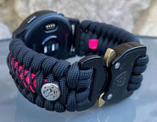 Load image into Gallery viewer, Paracord Watch Band compatible with Garmin Approach S12, Approach S40, Approach S42, D2 Air, Vivoactive 3S, Vivoactive 3, Vivoactive 3 Music, Vivoactive 4S, Vivoactive 4, Venu, Venu 2S, Venu 2, Venu SQ, Venu Music (watch not included)