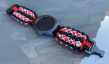 Load image into Gallery viewer, Samsung Galaxy Watch Band, Galaxy 42mm, Galaxy 46mm, Gear S3 Frontier, Gear S3 Classic, Gear Sport, 550 Paracord Watch Band.