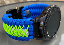 Load image into Gallery viewer, Samsung Galaxy Watch Band, Galaxy 42mm, Galaxy 46mm, Gear S3 Frontier, Gear S3 Classic, Gear Sport, 550 Paracord Watch Band.