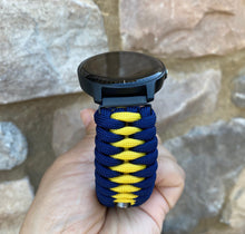 Load image into Gallery viewer, Paracord Watch Band compatible with Garmin Approach S12, Approach S40, Approach S42, D2 Air, Vivoactive 3S, Vivoactive 3, Vivoactive 3 Music, Vivoactive 4S, Vivoactive 4, Venu, Venu 2S, Venu 2, Venu SQ, Venu Music (watch not included)