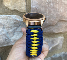 Load image into Gallery viewer, Samsung Galaxy Watch Band, Galaxy 42mm, Galaxy 46mm, Gear S3 Frontier, Gear S3 Classic, Gear Sport, 550 Paracord Watch Band.