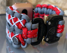 Lade das Bild in den Galerie-Viewer, Paracord Watch Band compatible with Fitbit Versa 1, Versa Lite, Versa 2, Versa 3, Versa 4, Sense, Sense 2 (watch not included).