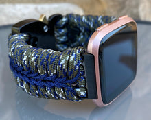 Lade das Bild in den Galerie-Viewer, Paracord Watch Band compatible with Fitbit Versa 1, Versa Lite, Versa 2, Versa 3, Versa 4, Sense, Sense 2 (watch not included).