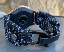 Load image into Gallery viewer, Samsung Galaxy Watch Band, Galaxy 42mm, Galaxy 46mm, Gear S3 Frontier, Gear S3 Classic, Gear Sport, 550 Paracord Watch Band.
