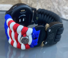 Load image into Gallery viewer, Paracord Watch Band compatible with Garmin Approach S12, Approach S40, Approach S42, D2 Air, Vivoactive 3S, Vivoactive 3, Vivoactive 3 Music, Vivoactive 4S, Vivoactive 4, Venu, Venu 2S, Venu 2, Venu SQ, Venu Music (watch not included)