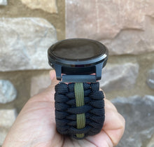Load image into Gallery viewer, Paracord Watch Band compatible with Garmin Approach S12, Approach S40, Approach S42, D2 Air, Vivoactive 3S, Vivoactive 3, Vivoactive 3 Music, Vivoactive 4S, Vivoactive 4, Venu, Venu 2S, Venu 2, Venu SQ, Venu Music (watch not included)