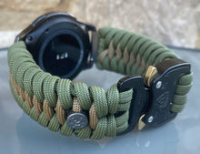 Load image into Gallery viewer, Samsung Galaxy Watch Band, Galaxy 42mm, Galaxy 46mm, Gear S3 Frontier, Gear S3 Classic, Gear Sport, 550 Paracord Watch Band.