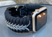 Cargar imagen en el visor de la galería, Paracord Watch Band compatible with Apple Watch Series 1, 2, 3, 4, 5, 6, 7 & SE (watch not included)