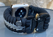 Cargar imagen en el visor de la galería, Paracord Watch Band compatible with Apple Watch Series 1, 2, 3, 4, 5, 6, 7 & SE (watch not included)