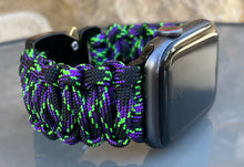 Charger l'image dans la galerie, Paracord Watch Band compatible with Apple Watch Series 1, 2, 3, 4, 5, 6, 7 & SE (watch not included)