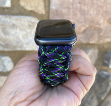 Charger l'image dans la galerie, Paracord Watch Band compatible with Apple Watch Series 1, 2, 3, 4, 5, 6, 7 & SE (watch not included)