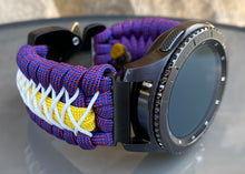 Load image into Gallery viewer, Samsung Galaxy Watch Band, Galaxy 42mm, Galaxy 46mm, Gear S3 Frontier, Gear S3 Classic, Gear Sport, 550 Paracord Watch Band.