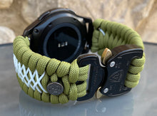 Load image into Gallery viewer, Samsung Galaxy Watch Band, Galaxy 42mm, Galaxy 46mm, Gear S3 Frontier, Gear S3 Classic, Gear Sport, 550 Paracord Watch Band.
