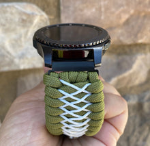 Load image into Gallery viewer, Samsung Galaxy Watch Band, Galaxy 42mm, Galaxy 46mm, Gear S3 Frontier, Gear S3 Classic, Gear Sport, 550 Paracord Watch Band.