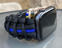 Cargar imagen en el visor de la galería, Paracord Watch Band compatible with Apple Watch Series 1, 2, 3, 4, 5, 6, 7, 8, 9, Ultra, Ultra 2 & SE (watch not included)