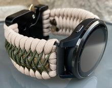 Load image into Gallery viewer, Paracord Watch Band compatible with Garmin Approach S12, Approach S40, Approach S42, D2 Air, Vivoactive 3S, Vivoactive 3, Vivoactive 3 Music, Vivoactive 4S, Vivoactive 4, Venu, Venu 2S, Venu 2, Venu SQ, Venu Music (watch not included)