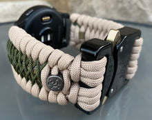 Load image into Gallery viewer, Paracord Watch Band compatible with Garmin Approach S12, Approach S40, Approach S42, D2 Air, Vivoactive 3S, Vivoactive 3, Vivoactive 3 Music, Vivoactive 4S, Vivoactive 4, Venu, Venu 2S, Venu 2, Venu SQ, Venu Music (watch not included)