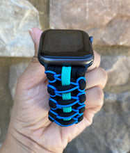 Cargar imagen en el visor de la galería, Paracord Watch Band compatible with Apple Watch Series 1, 2, 3, 4, 5, 6, 7 & SE (watch not included)