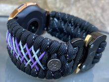 Load image into Gallery viewer, Samsung Galaxy Watch Band, Galaxy 42mm, Galaxy 46mm, Gear S3 Frontier, Gear S3 Classic, Gear Sport, 550 Paracord Watch Band.