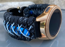 Load image into Gallery viewer, Samsung Galaxy Watch Band, Galaxy 42mm, Galaxy 46mm, Gear S3 Frontier, Gear S3 Classic, Gear Sport, 550 Paracord Watch Band.