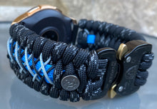 Load image into Gallery viewer, Samsung Galaxy Watch Band, Galaxy 42mm, Galaxy 46mm, Gear S3 Frontier, Gear S3 Classic, Gear Sport, 550 Paracord Watch Band.