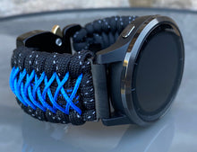 Load image into Gallery viewer, Paracord Watch Band compatible with Garmin Approach S12, Approach S40, Approach S42, D2 Air, Vivoactive 3S, Vivoactive 3, Vivoactive 3 Music, Vivoactive 4S, Vivoactive 4, Venu, Venu 2S, Venu 2, Venu SQ, Venu Music (watch not included)