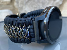 Load image into Gallery viewer, Paracord Watch Band compatible with Garmin Approach S12, Approach S40, Approach S42, D2 Air, Vivoactive 3S, Vivoactive 3, Vivoactive 3 Music, Vivoactive 4S, Vivoactive 4, Venu, Venu 2S, Venu 2, Venu SQ, Venu Music (watch not included)