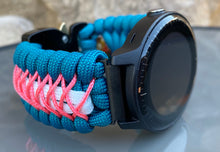 Charger l'image dans la galerie, Paracord watch band compatible with Garmin Approach S12/S40/S42, D2 Air/X10, Vivoactive, Venu, Vivomove, Forerunner 55/245/255/645/745 (watch not included)