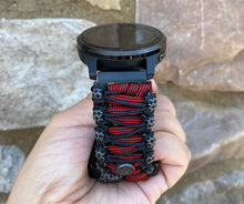Charger l'image dans la galerie, Paracord watch band compatible with Garmin Approach S12/S40/S42, D2 Air/X10, Vivoactive, Venu, Vivomove, Forerunner 55/245/255/645/745 (watch not included)