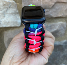 Charger l'image dans la galerie, Paracord Watch Band compatible with Apple Watch Series 1, 2, 3, 4, 5, 6, 7, 8, Ultra & SE (watch not included)