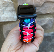 Load image into Gallery viewer, Personalized Paracord Watch Band for Apple Watch Series 1-11, Ultra, Ultra 2, Ultra 3, and SE (watch not included).