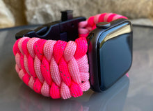 Cargar imagen en el visor de la galería, Paracord Watch Band compatible with Apple Watch Series 1, 2, 3, 4, 5, 6, 7, 8, Ultra & SE (watch not included)