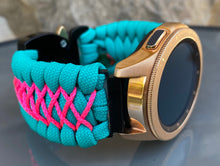 Charger l'image dans la galerie, Samsung Galaxy Watch Band, Galaxy 42mm, Galaxy 46mm, Gear S3 Frontier, Gear S3 Classic, Gear Sport, 550 Paracord Watch Band.
