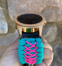 Charger l'image dans la galerie, Samsung Galaxy Watch Band, Galaxy 42mm, Galaxy 46mm, Gear S3 Frontier, Gear S3 Classic, Gear Sport, 550 Paracord Watch Band.