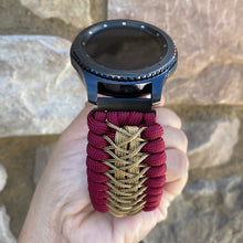 Load image into Gallery viewer, Samsung Galaxy Watch Band, Galaxy 42mm, Galaxy 46mm, Gear S3 Frontier, Gear S3 Classic, Gear Sport, 550 Paracord Watch Band.