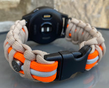 Load image into Gallery viewer, Paracord Watch Band compatible with Garmin Approach S12, Approach S40, Approach S42, D2 Air, Vivoactive 3S, Vivoactive 3, Vivoactive 3 Music, Vivoactive 4S, Vivoactive 4, Venu, Venu 2S, Venu 2, Venu SQ, Venu Music (watch not included)